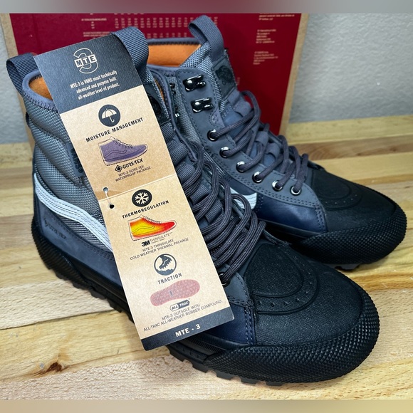 MTE vans Sk8-hi Gore-Tex Snow boots insulated sz. Mens 8 womens 9.5 - Picture 8 of 10